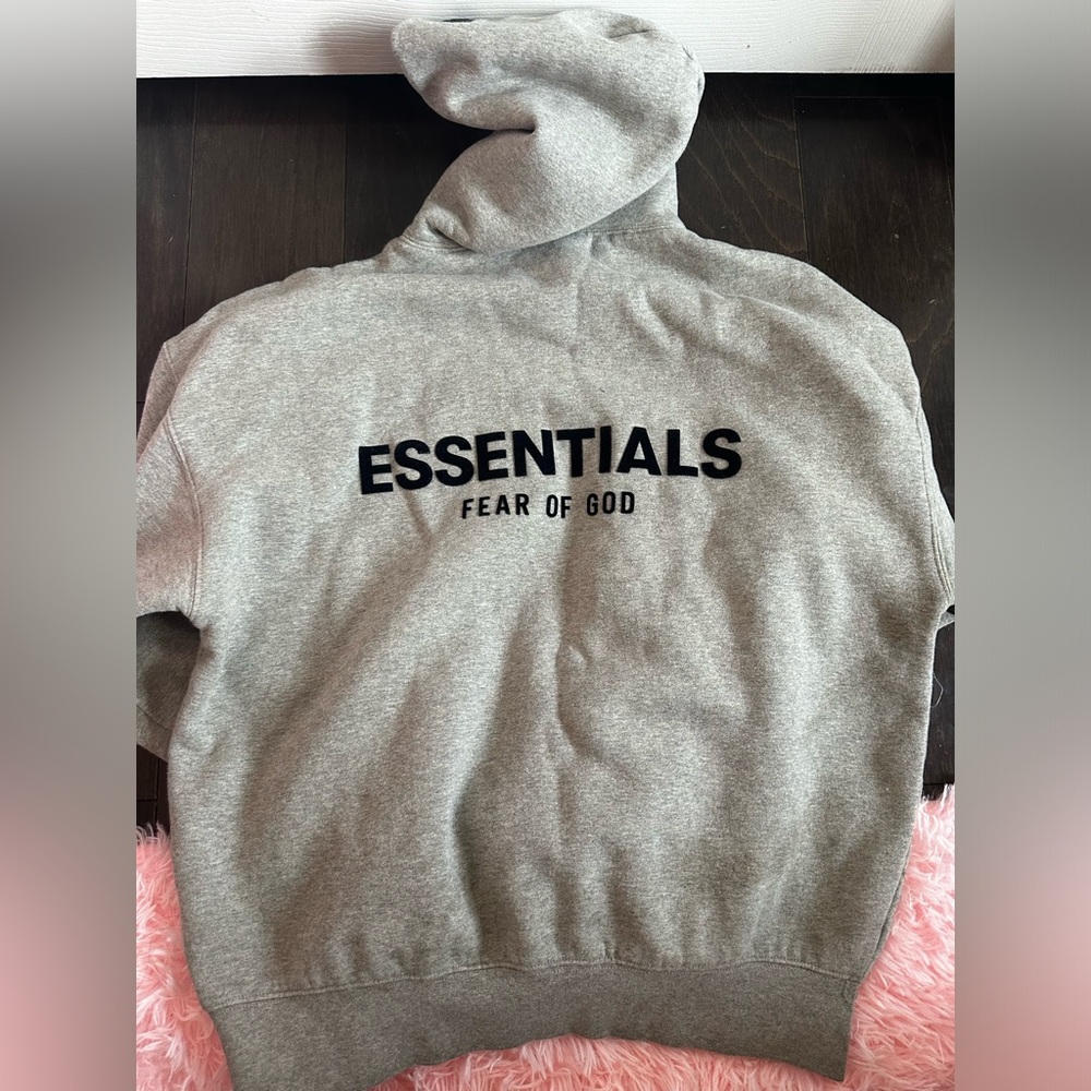 Essentials hoodie dark oatmeal
